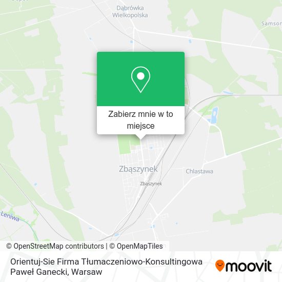 Mapa Orientuj-Sie Firma Tłumaczeniowo-Konsultingowa Paweł Ganecki