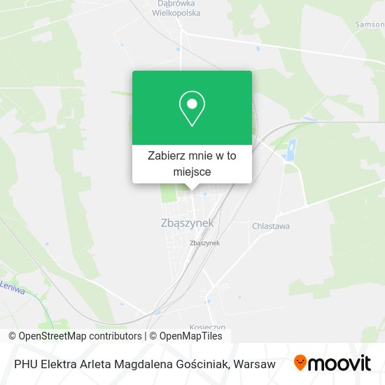 Mapa PHU Elektra Arleta Magdalena Gościniak