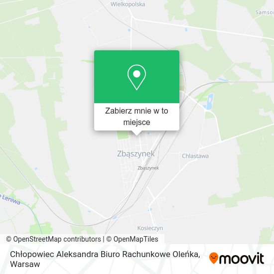 Mapa Chłopowiec Aleksandra Biuro Rachunkowe Oleńka