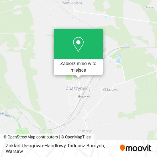 Mapa Zakład Usługowo-Handlowy Tadeusz Bordych