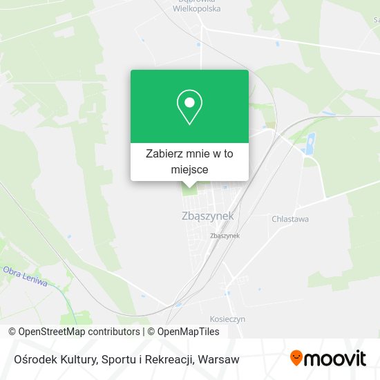 Mapa Ośrodek Kultury, Sportu i Rekreacji