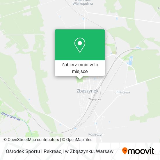 Mapa Ośrodek Sportu i Rekreacji w Zbąszynku