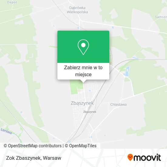 Mapa Zok Zbaszynek