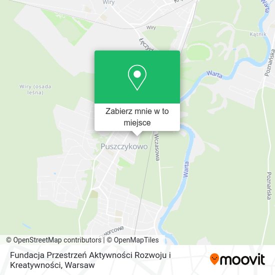 Mapa Fundacja Przestrzeń Aktywności Rozwoju i Kreatywności