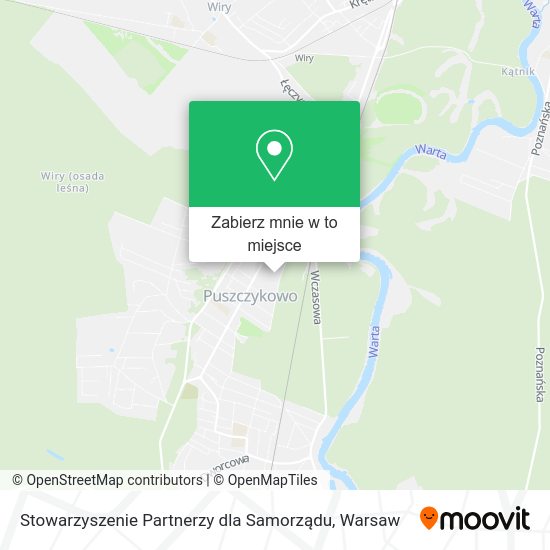 Mapa Stowarzyszenie Partnerzy dla Samorządu