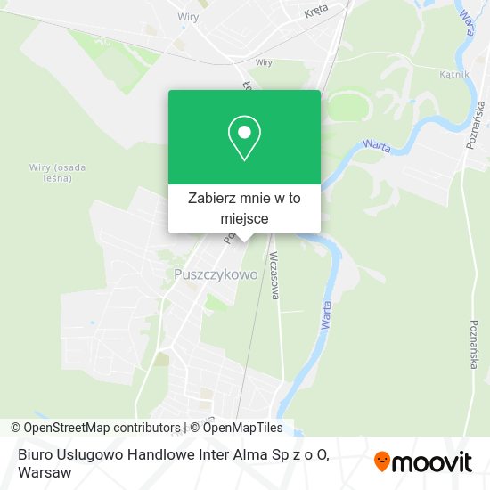 Mapa Biuro Uslugowo Handlowe Inter Alma Sp z o O