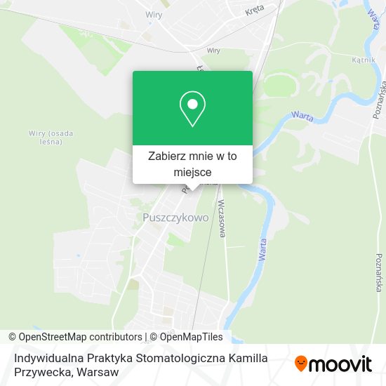 Mapa Indywidualna Praktyka Stomatologiczna Kamilla Przywecka