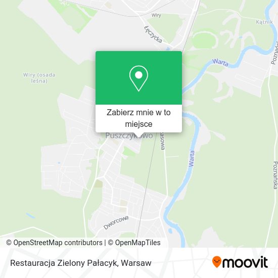 Mapa Restauracja Zielony Pałacyk