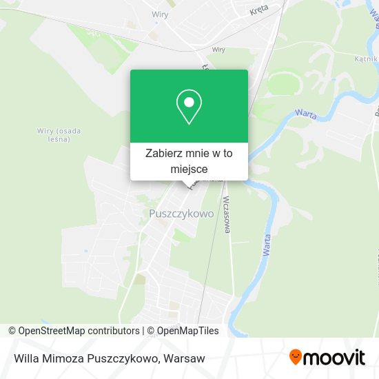 Mapa Willa Mimoza Puszczykowo