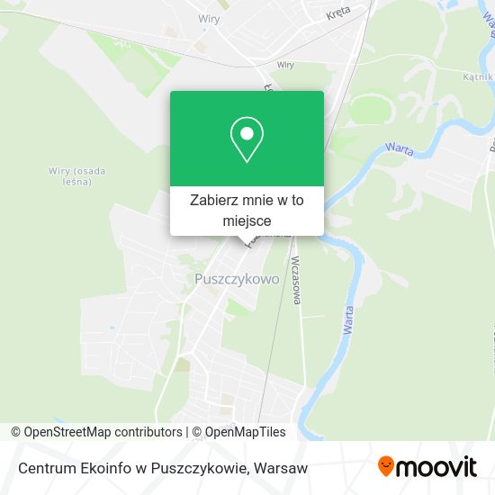 Mapa Centrum Ekoinfo w Puszczykowie