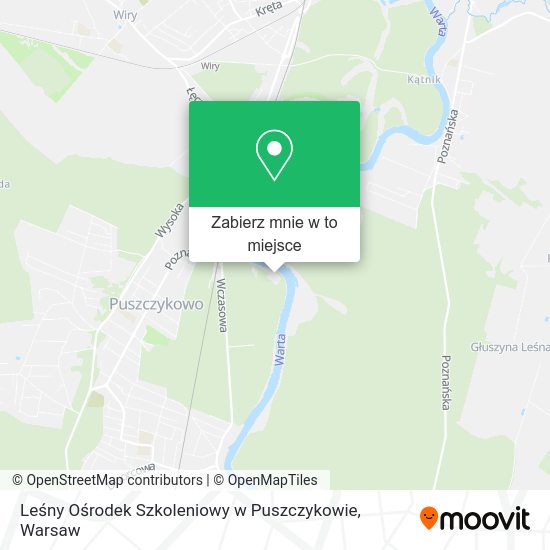 Mapa Leśny Ośrodek Szkoleniowy w Puszczykowie