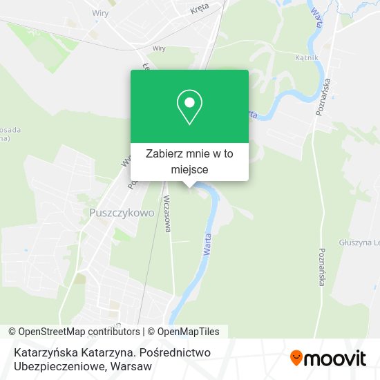 Mapa Katarzyńska Katarzyna. Pośrednictwo Ubezpieczeniowe