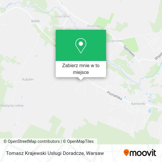 Mapa Tomasz Krajewski Usługi Doradcze