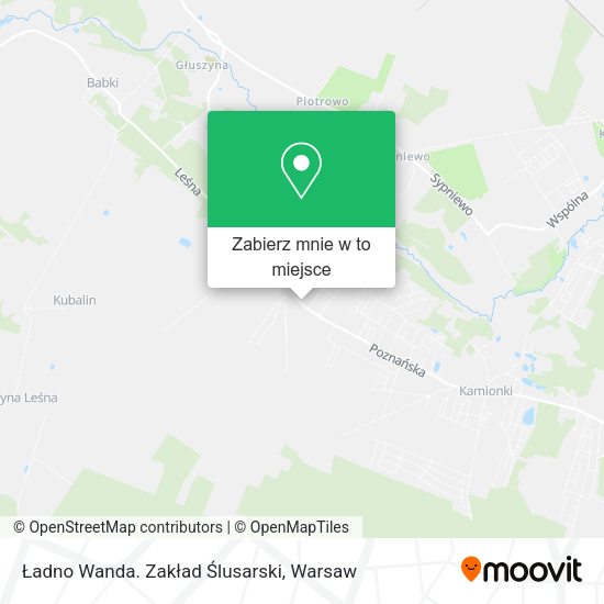 Mapa Ładno Wanda. Zakład Ślusarski