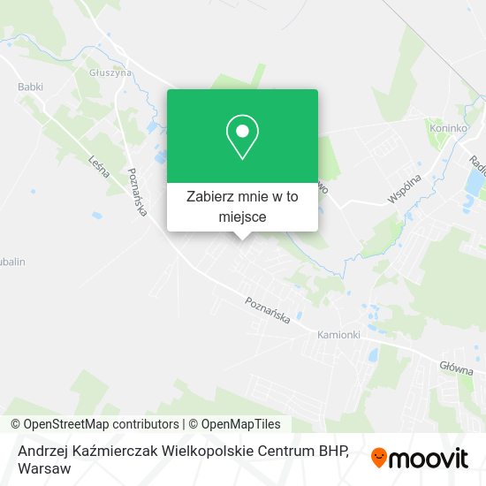 Mapa Andrzej Kaźmierczak Wielkopolskie Centrum BHP