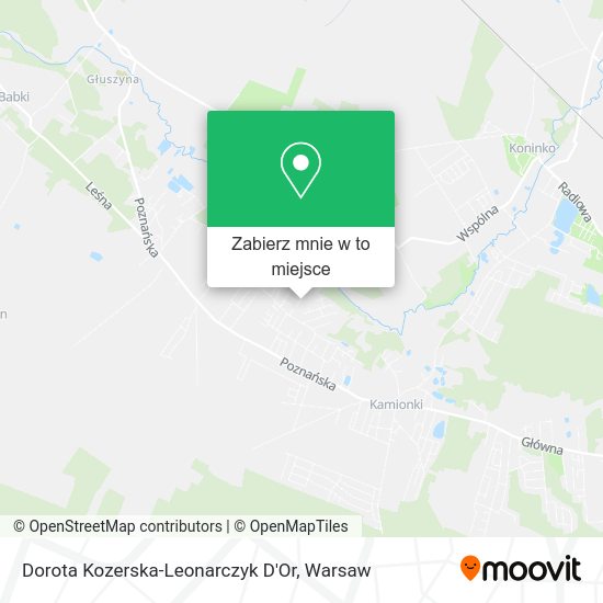 Mapa Dorota Kozerska-Leonarczyk D'Or