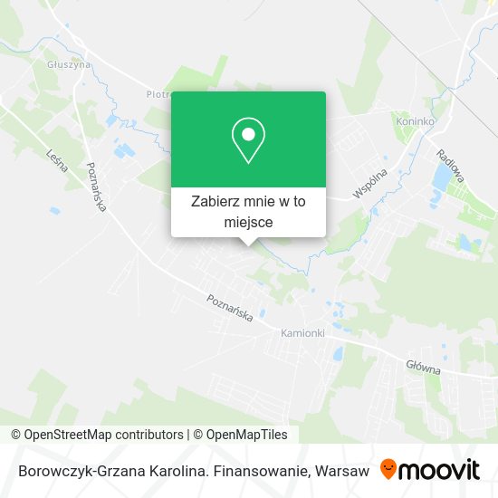 Mapa Borowczyk-Grzana Karolina. Finansowanie