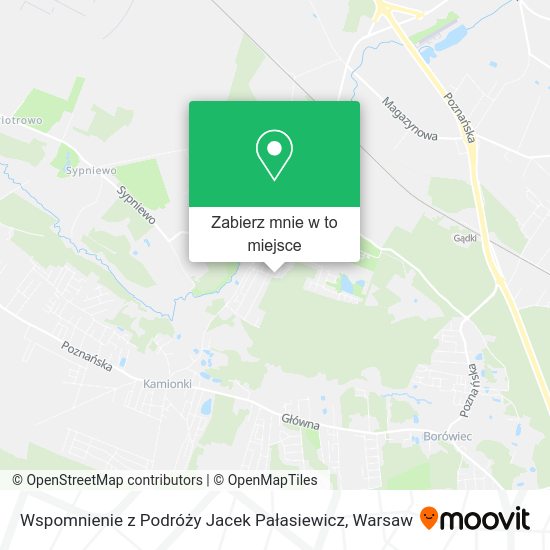 Mapa Wspomnienie z Podróży Jacek Pałasiewicz