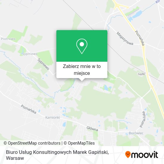 Mapa Biuro Usług Konsultingowych Marek Gapiński