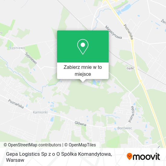 Mapa Gepa Logistics Sp z o O Spółka Komandytowa