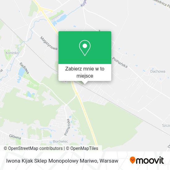 Mapa Iwona Kijak Sklep Monopolowy Mariwo