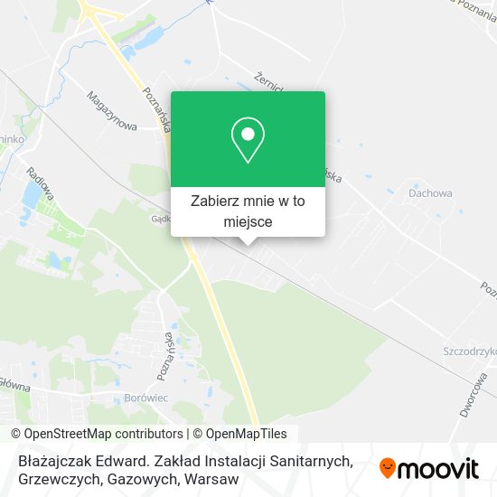 Mapa Błażajczak Edward. Zakład Instalacji Sanitarnych, Grzewczych, Gazowych