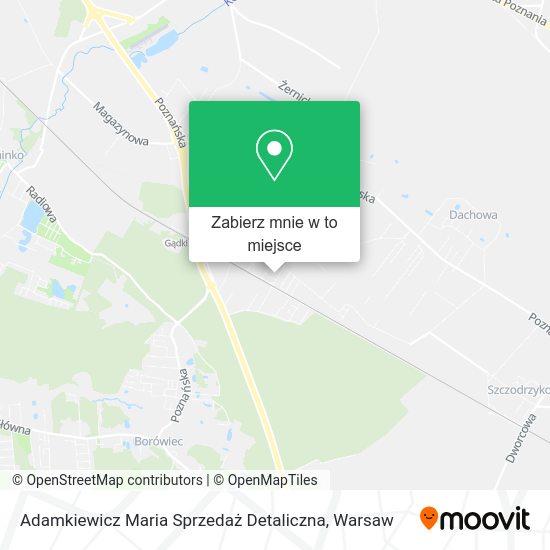 Mapa Adamkiewicz Maria Sprzedaż Detaliczna