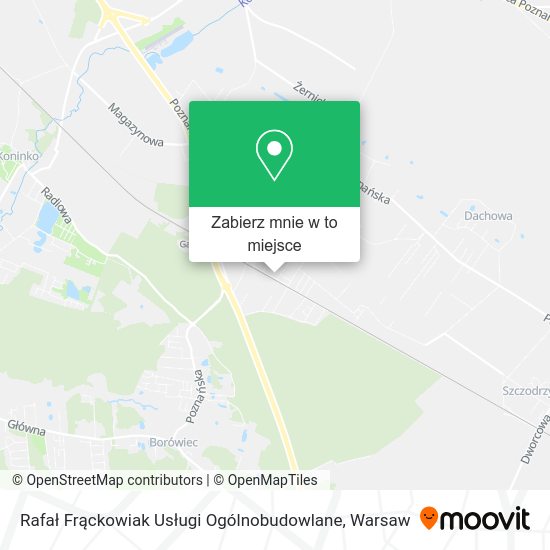 Mapa Rafał Frąckowiak Usługi Ogólnobudowlane