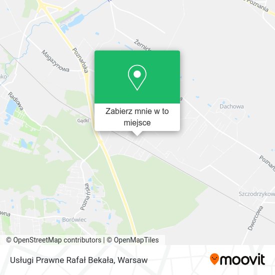 Mapa Usługi Prawne Rafał Bekała