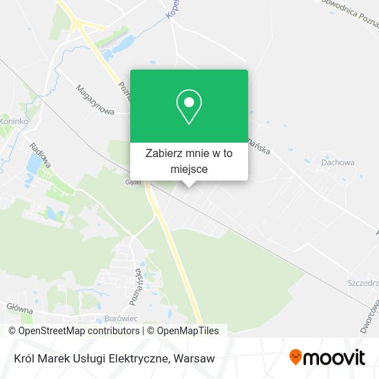 Mapa Król Marek Usługi Elektryczne