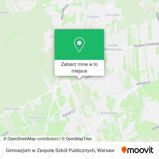 Mapa Gimnazjum w Zespole Szkół Publicznych