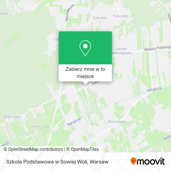 Mapa Szkoła Podstawowa w Sowiej Woli