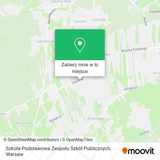 Mapa Szkoła Podstawowa Zespołu Szkół Publicznych