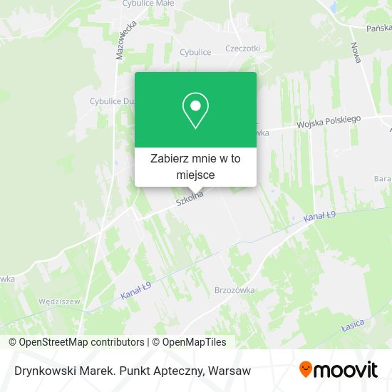 Mapa Drynkowski Marek. Punkt Apteczny