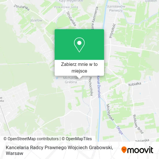 Mapa Kancelaria Radcy Prawnego Wojciech Grabowski