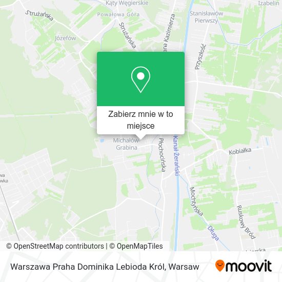 Mapa Warszawa Praha Dominika Lebioda Król