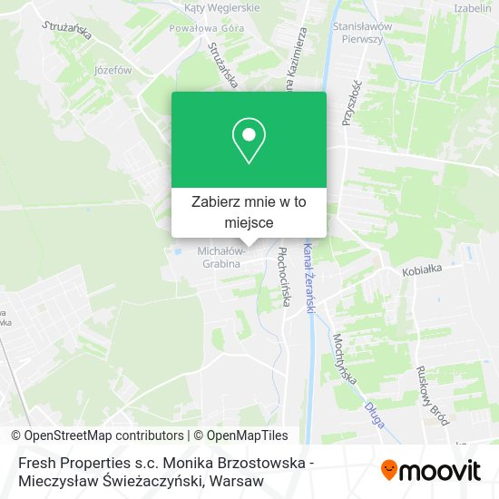 Mapa Fresh Properties s.c. Monika Brzostowska - Mieczysław Świeżaczyński