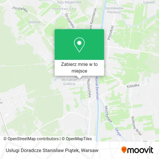 Mapa Usługi Doradcze Stanisław Piątek