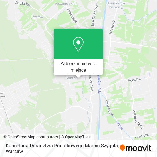 Mapa Kancelaria Doradztwa Podatkowego Marcin Szyguła