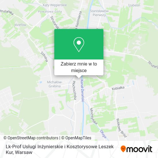 Mapa Lk-Prof Usługi Inżynierskie i Kosztorysowe Leszek Kur