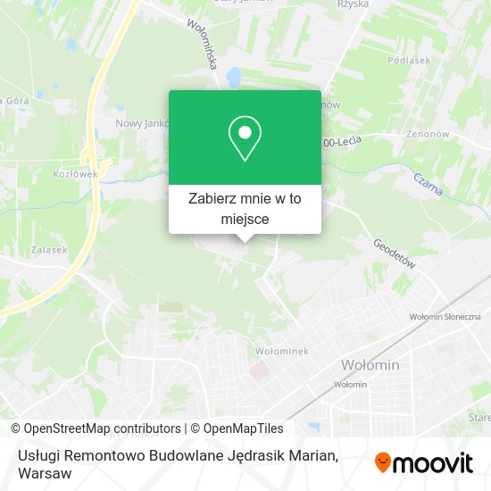 Mapa Usługi Remontowo Budowlane Jędrasik Marian