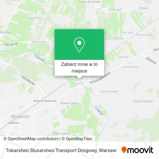 Mapa Tokarstwo Slusarstwo Transport Drogowy