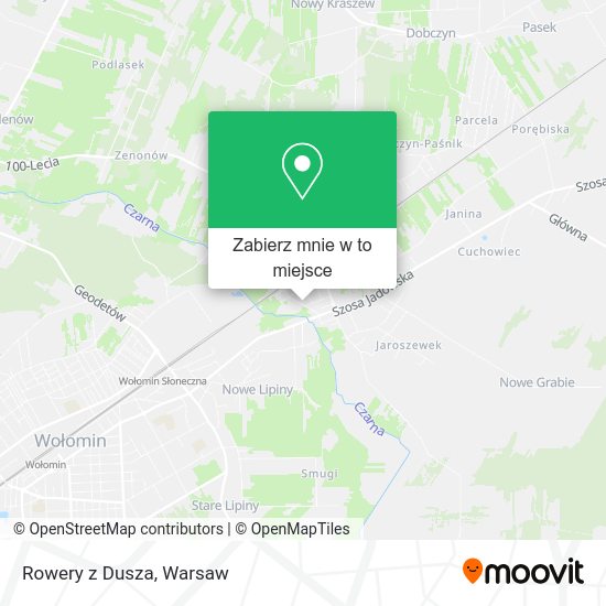 Mapa Rowery z Dusza