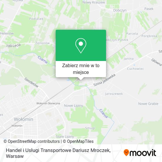 Mapa Handel i Usługi Transportowe Dariusz Mroczek