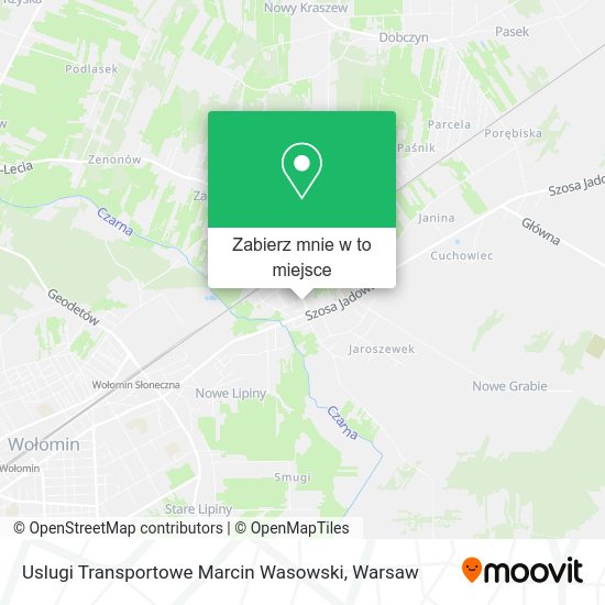 Mapa Uslugi Transportowe Marcin Wasowski