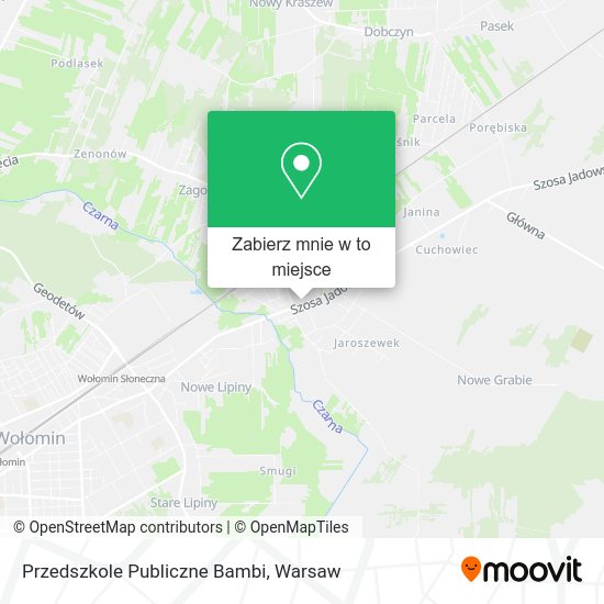 Mapa Przedszkole Publiczne Bambi