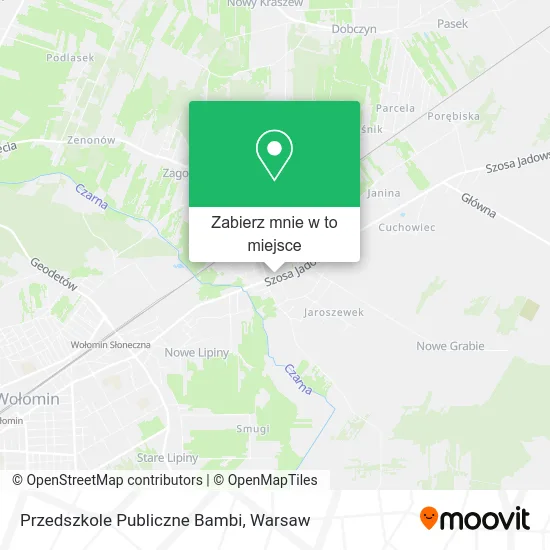 Mapa Przedszkole Publiczne Bambi