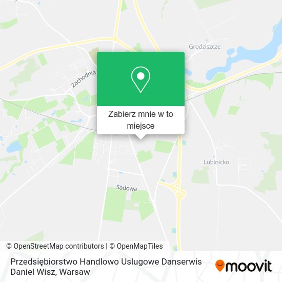 Mapa Przedsiębiorstwo Handlowo Uslugowe Danserwis Daniel Wisz