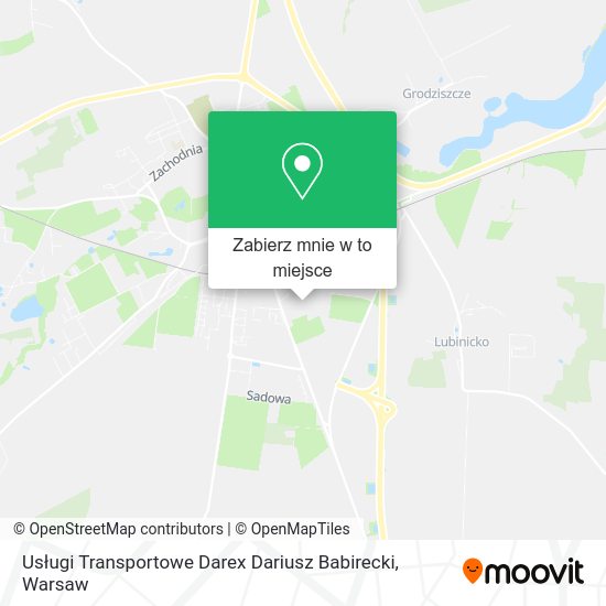 Mapa Usługi Transportowe Darex Dariusz Babirecki