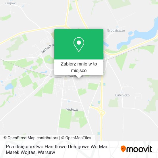 Mapa Przedsiębiorstwo Handlowo Usługowe Wo Mar Marek Wojtas